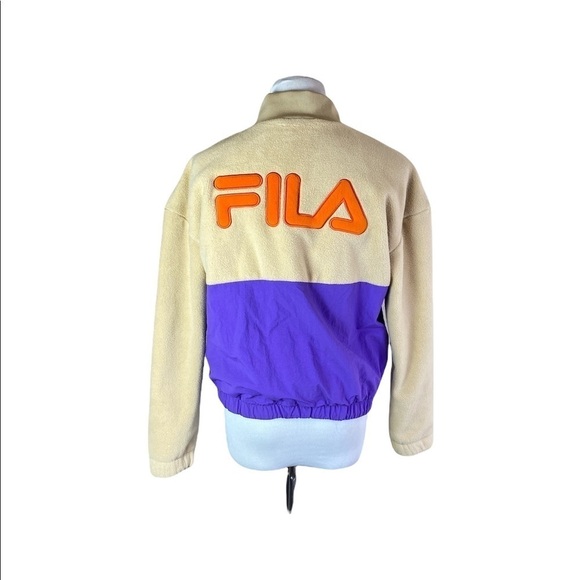 Women’s FILA Urban Outfitters Orange Purple Pullover - Picture 2 of 8